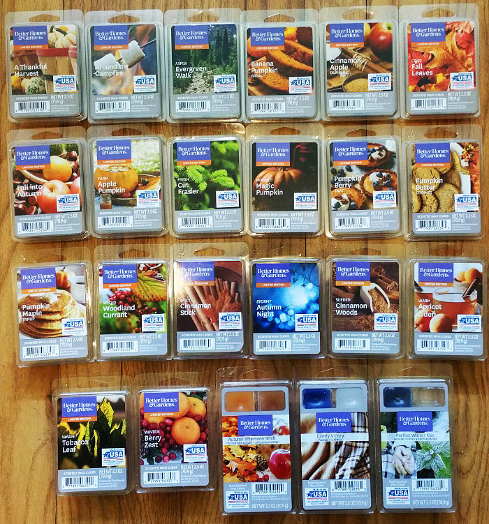 Better Homes & Gardens Fall Wax Melt Reviews from Walmart - 2017