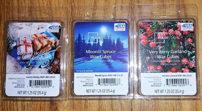 Mainstays (Walmart) Christmas 2018 Wax Melt Reviews