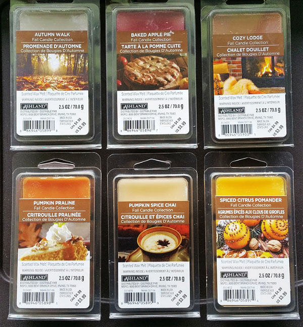 Michaels (Ashland) Fall Wax Melts Reviews - 2017